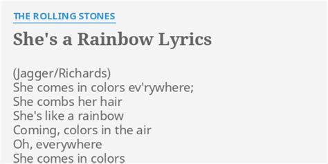 shes like a rainbow lyrics.